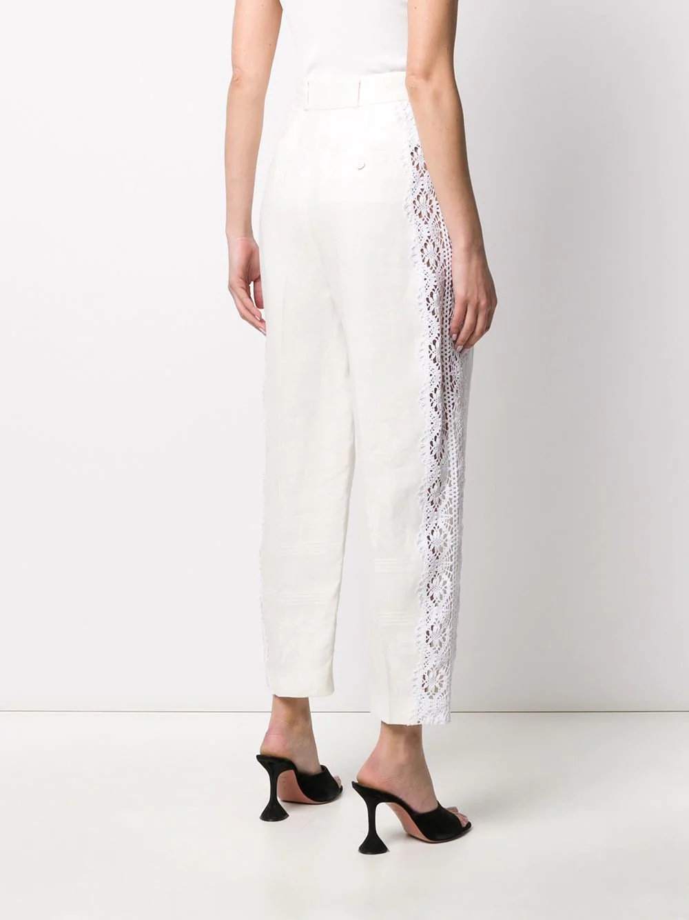 cropped palazzo trousers - 4