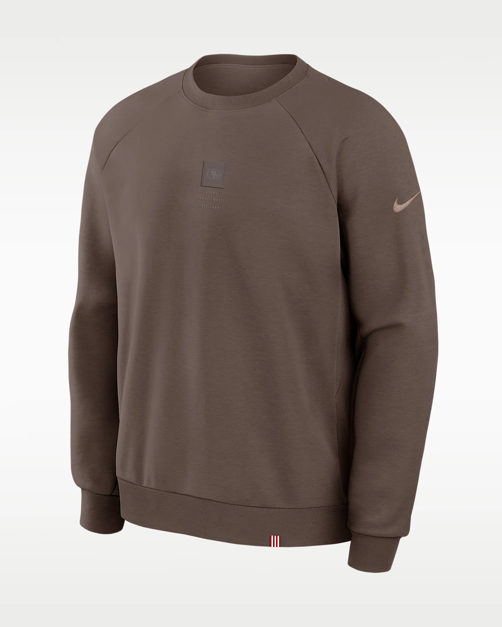 San Francisco 49ers Primary Men's Nike Dri-FIT NFL Pullover Crew - 1
