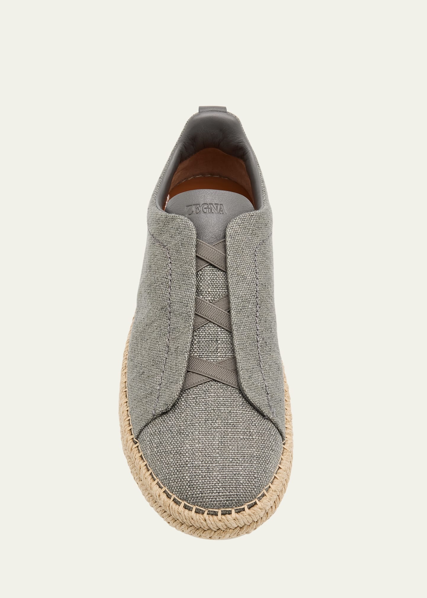 Men's Linen-Blend Triple Stitch Espadrilles - 5