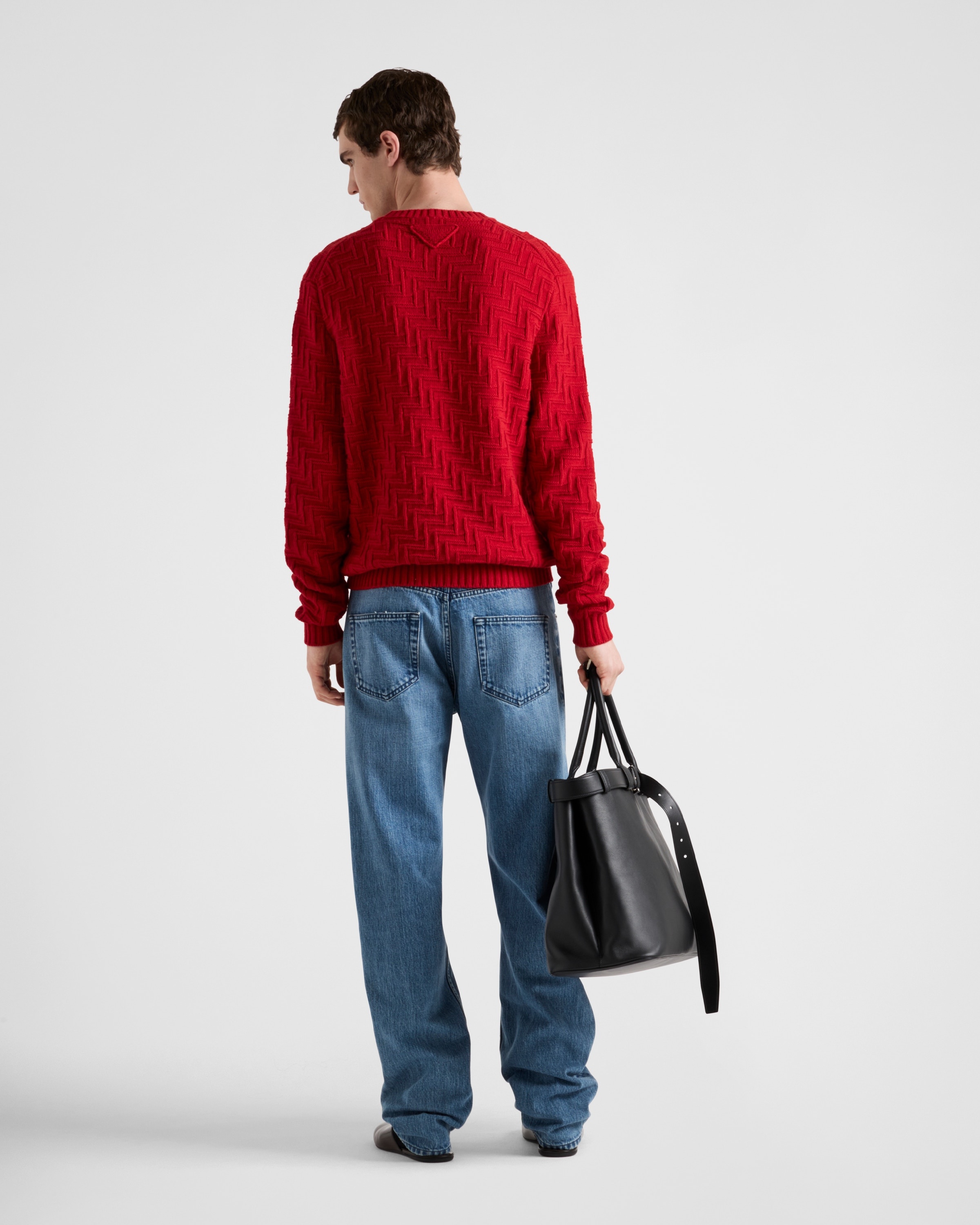 Wool and cashmere crew-neck sweater - 5