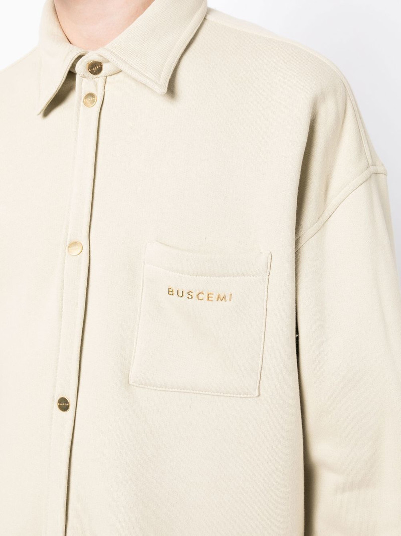 logo-lettering Sweat Overshirt 5