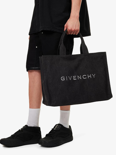 Givenchy G-Tote branded cotton-blend canvas tote bag outlook