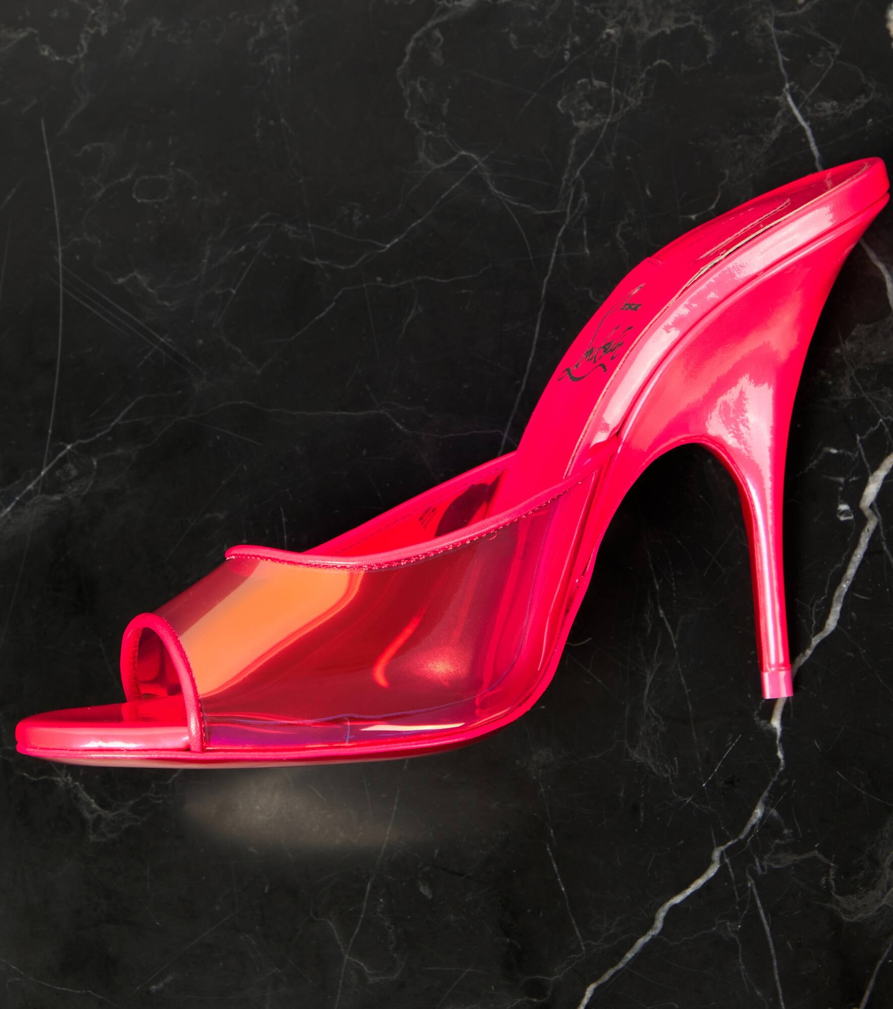 Just Arch PVC and patent leather mules - 6