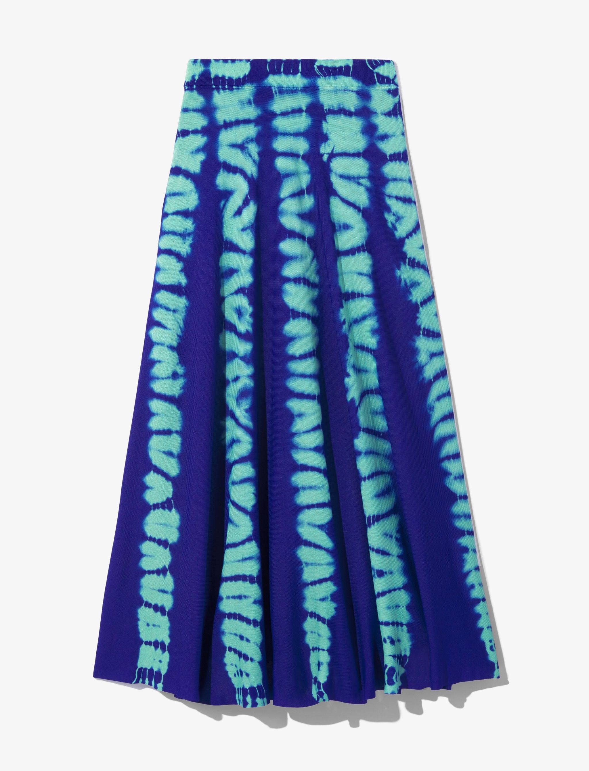 Tie Dye Knit Skirt - 1