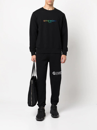 Givenchy logo-print crew neck sweatshirt outlook