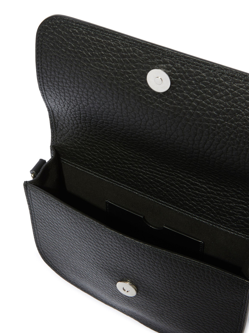 Black Jitney Quote Round Shoulder Bag 6