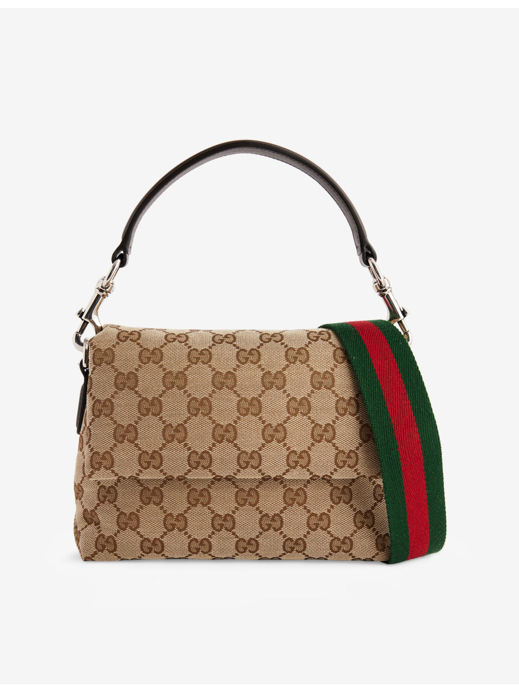 Small GG Web Canvas Crossbody Bag - 1