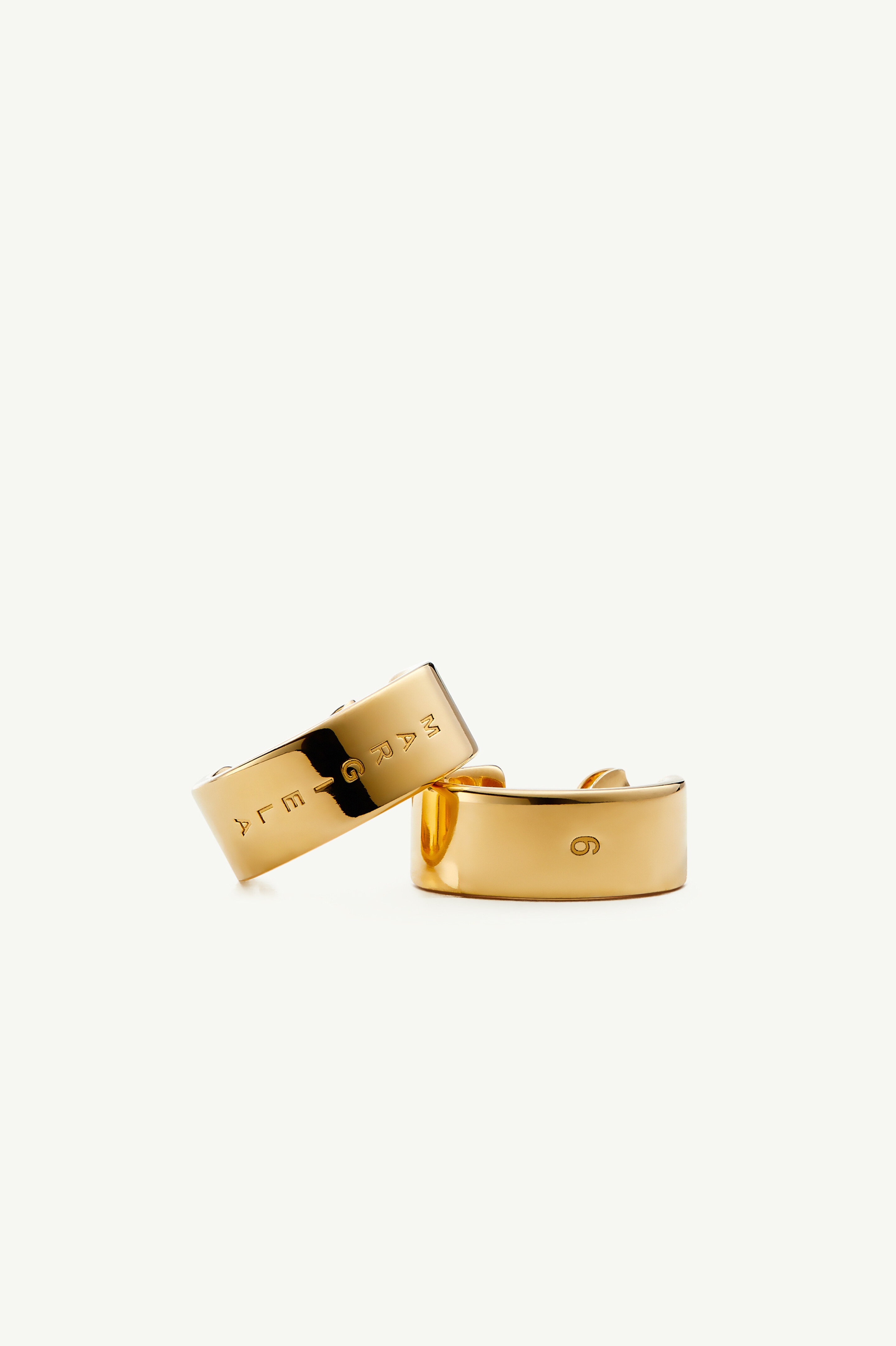 Minimal logo earrings - 4