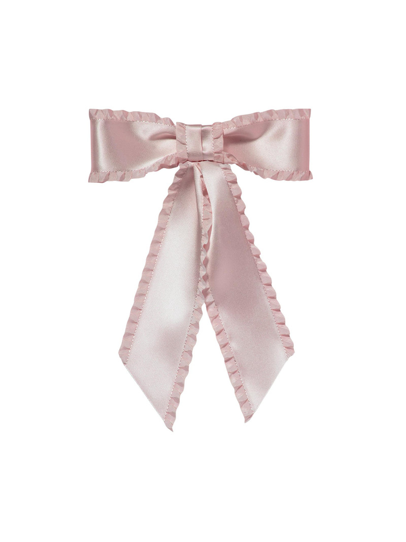 Women's Harper Bow Silk Barrette - Blush 1