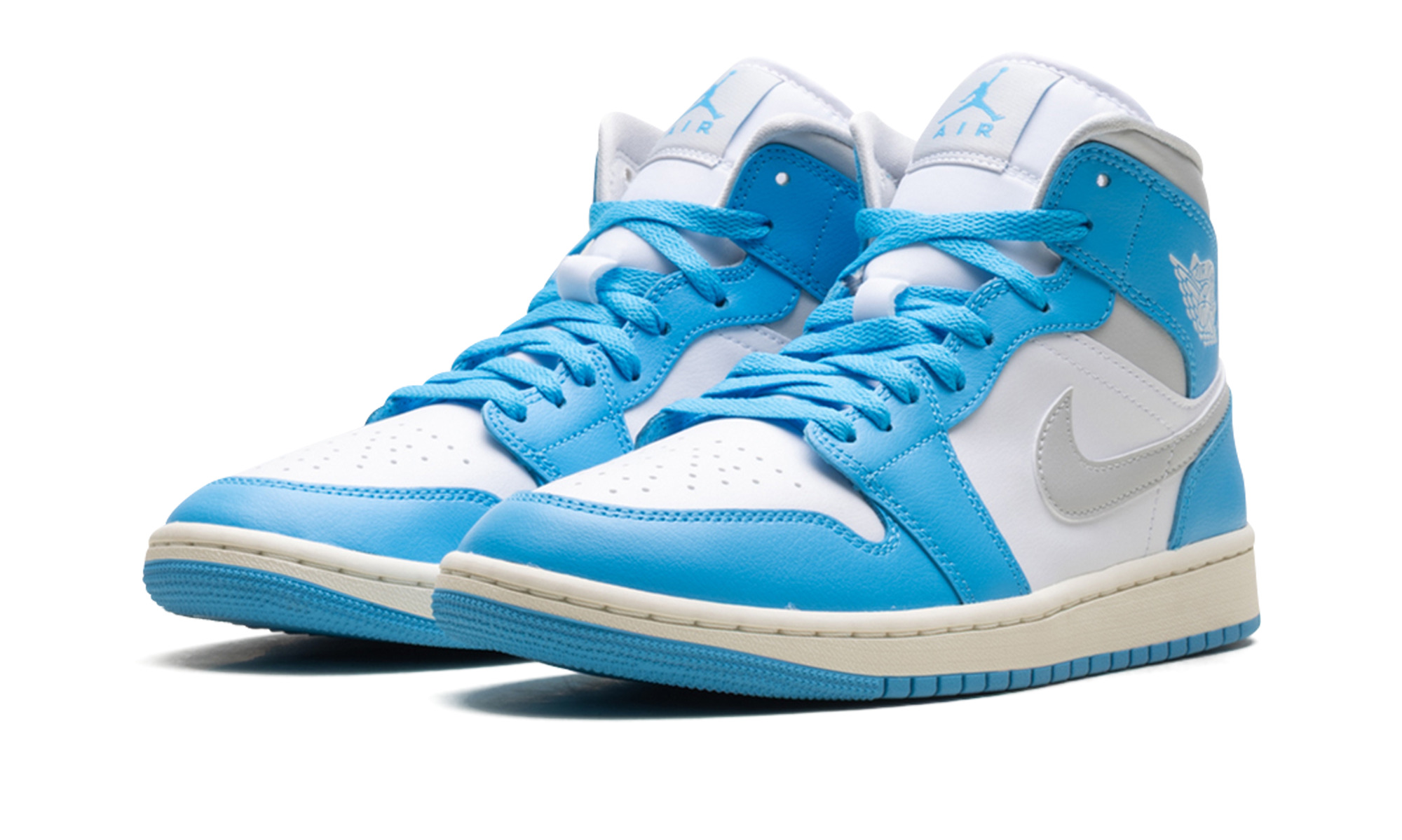 Jordan 1 Mid WMNS "Dark Powder Blue White Sail Neutral Grey" - 2
