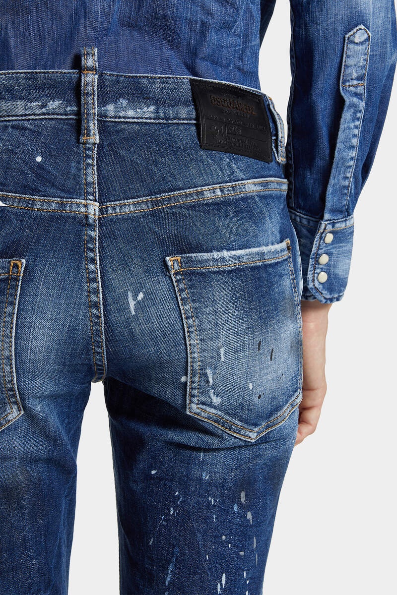 MEDIUM RIPPED WASH COOL GIRL JEANS - 5