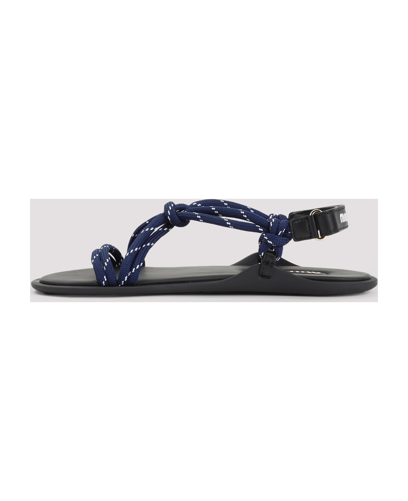 Blue Fabric Sandals - 4