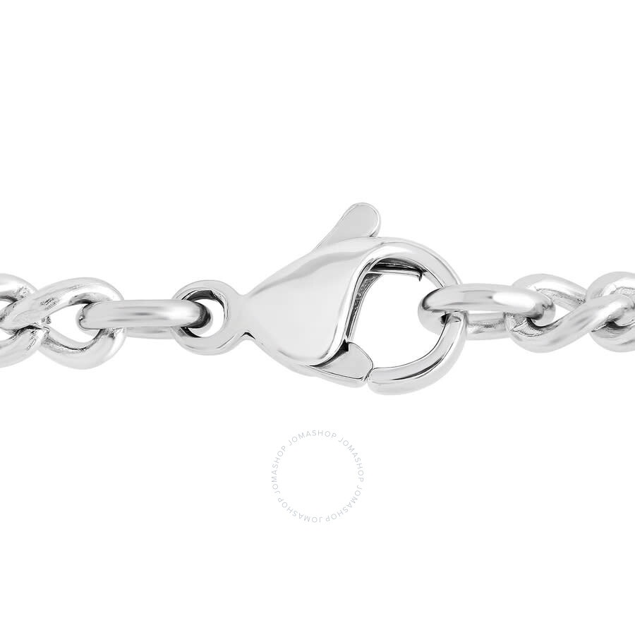 Robert Alton - Robert Alton .02 CTW Stainless Steel Diamond With Black Finish Dog Tag Pendant - 3