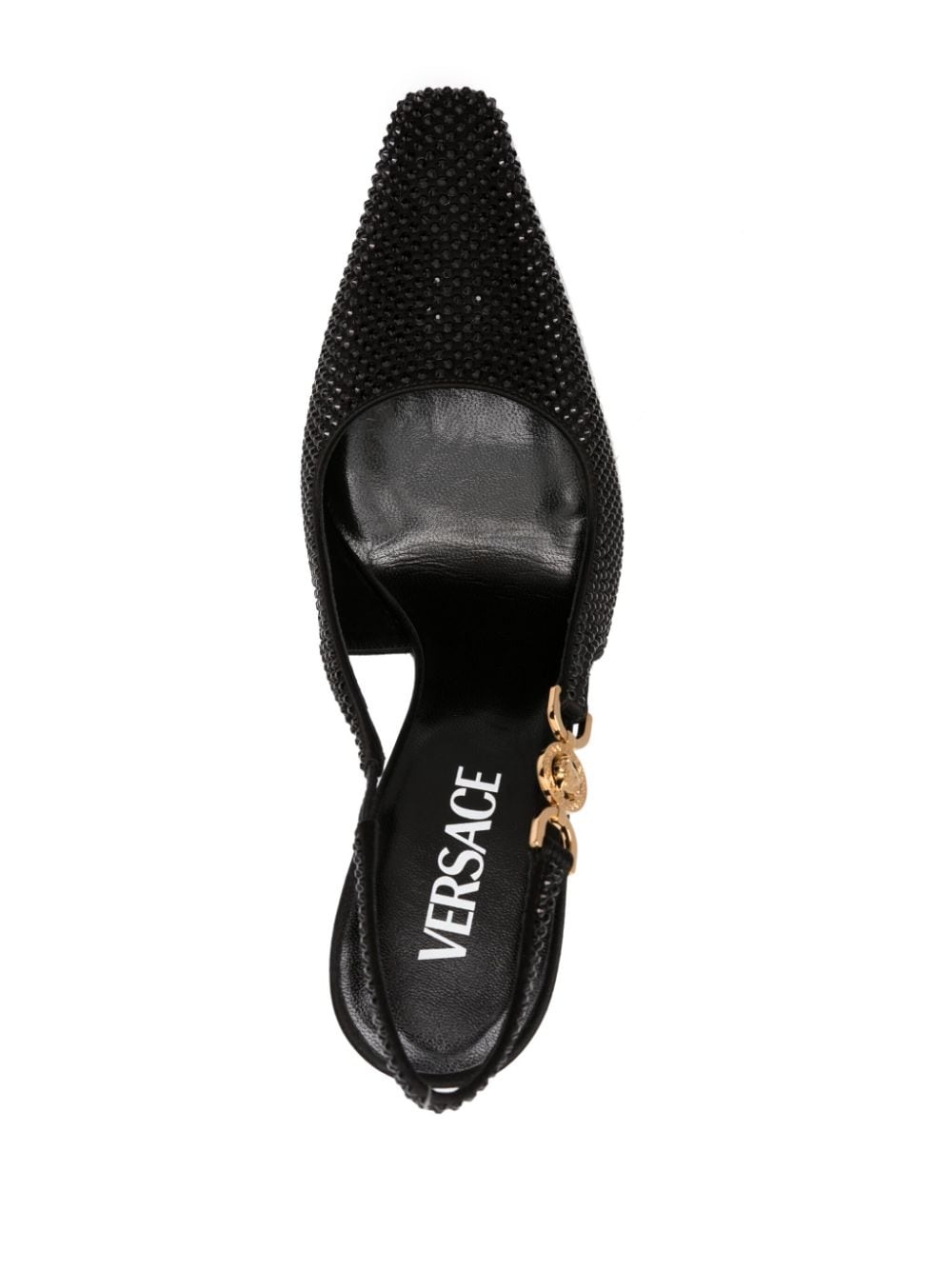 Medusa '95 crystal slingback pumps - 4