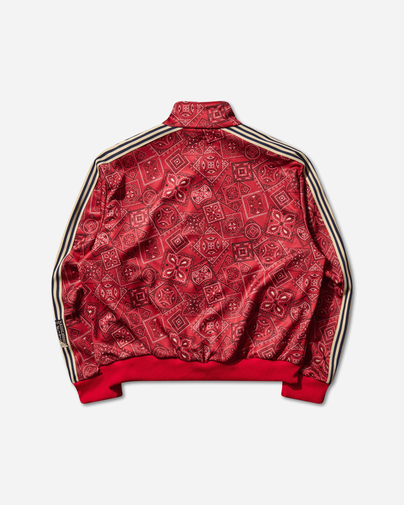 Kapital Men's Smooth Jersey Cookie Bandana Track Jacket Red outlook