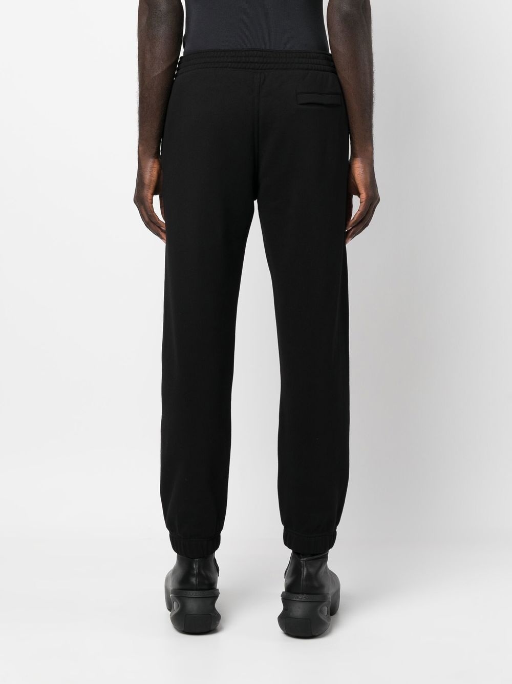 logo cotton track pants - 4