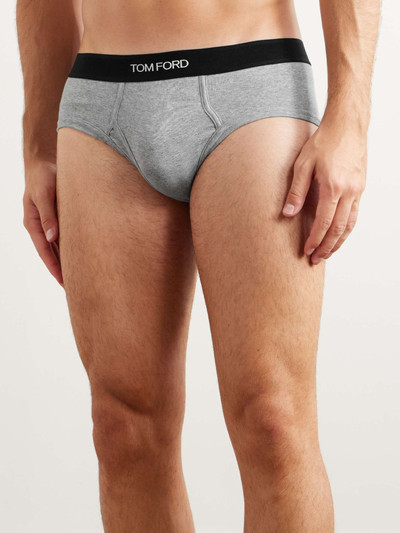 TOM FORD Two-Pack Stretch Cotton and Modal-Blend Briefs outlook