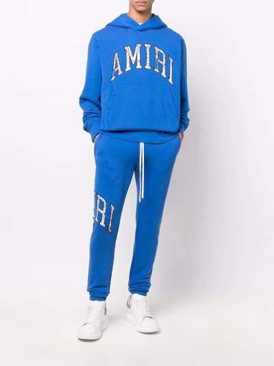 AMIRI logo-patch pullover hoodie outlook