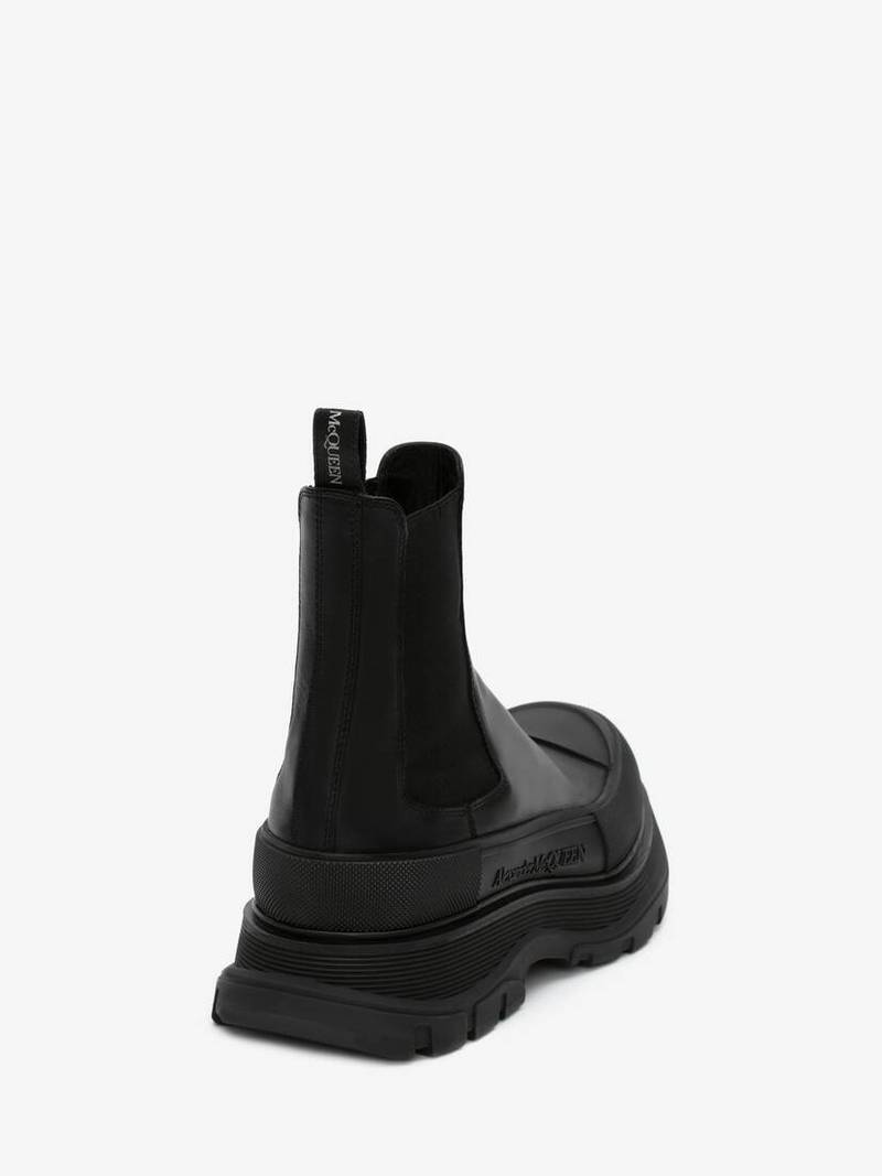 Alexander McQueen Men's Tread Slick Boot in Black outlook