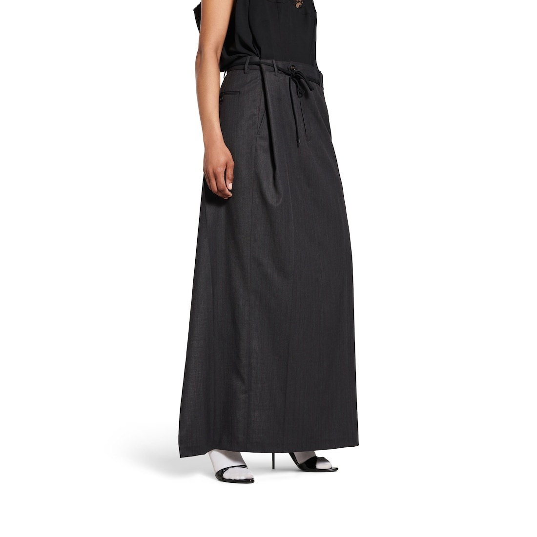 Women's Patched Slip Dress in Black - 6