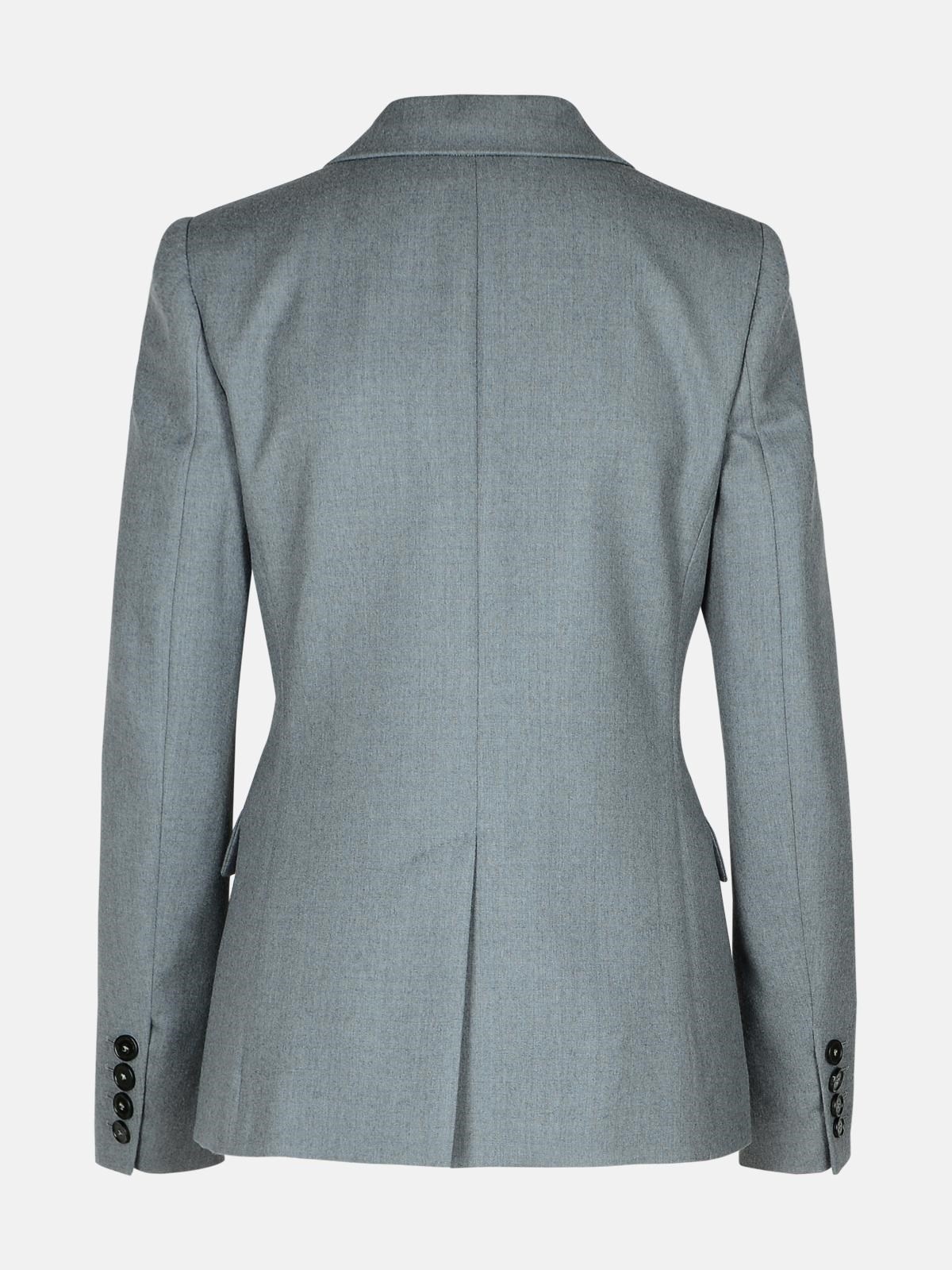 GREY WOOL BLAZER - 3