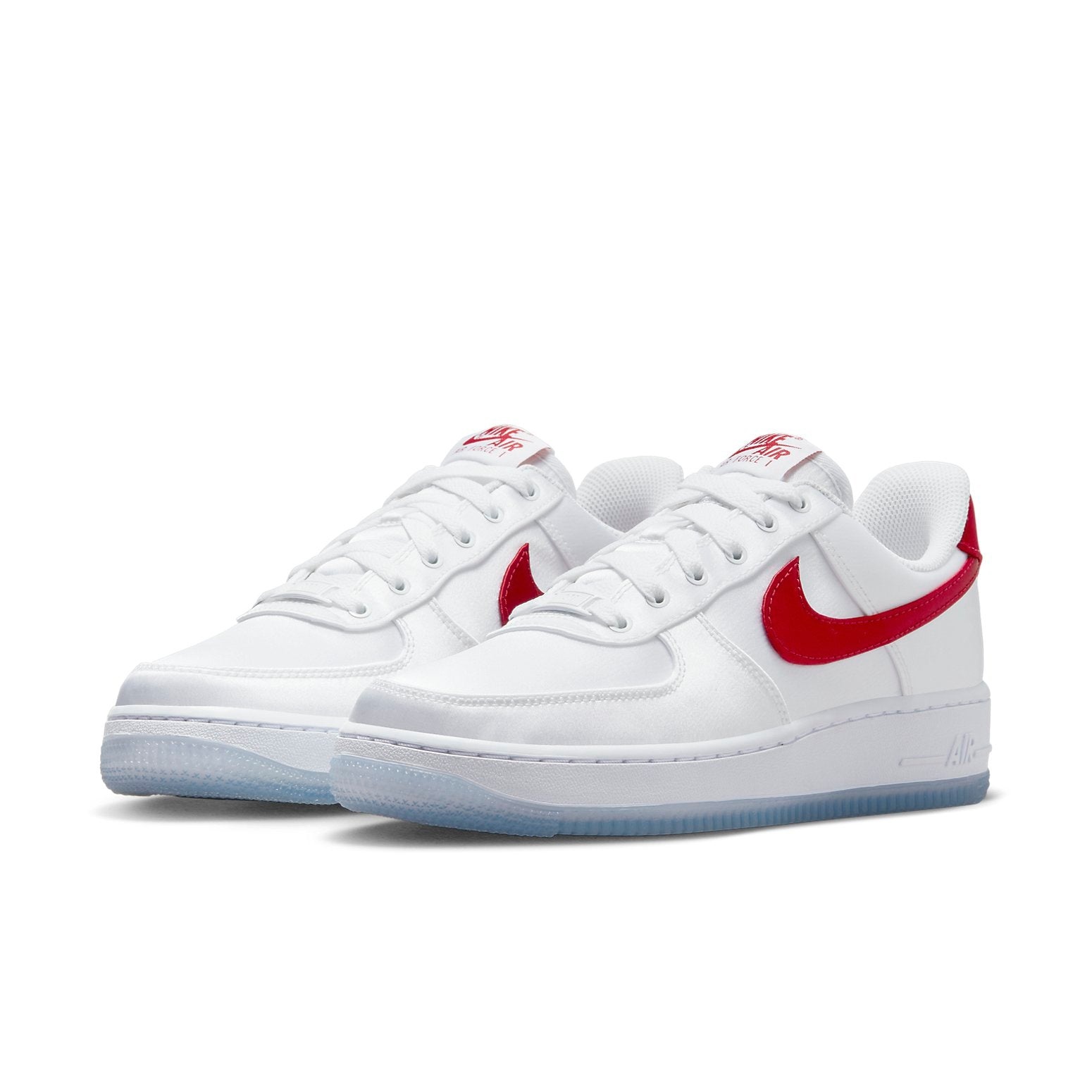 (WMNS) Nike Air Force 1 Low '07 'Satin White Varsity Red' DX6541-100 - 3