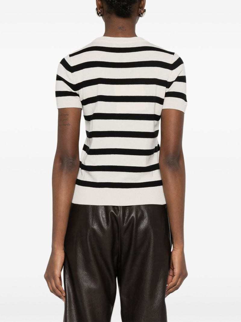 striped short-sleeve sweater 4