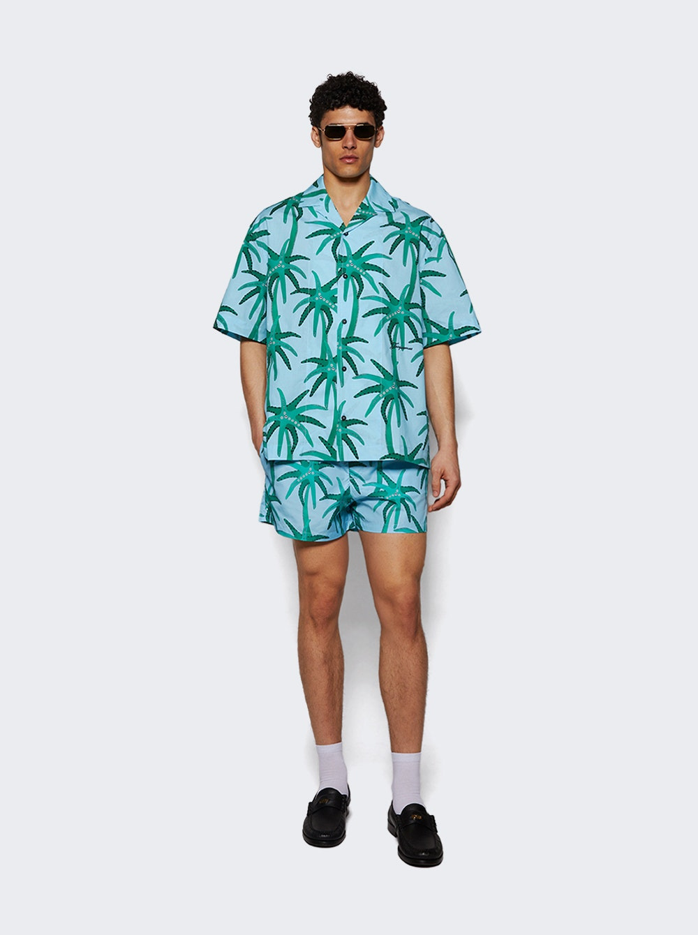 Jean Shirt Print Palmtrees Star Blue - 5