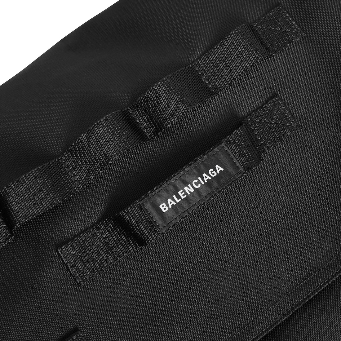 Men's Army Large Messenger Bag in Black - 6