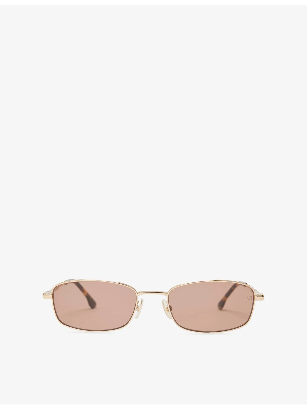 Oval-Frame Metal Sunglasses - 1