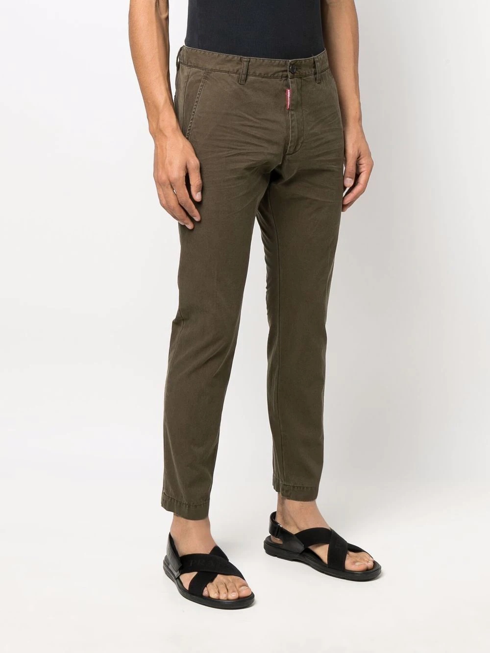 four-pocket cotton chinos - 3