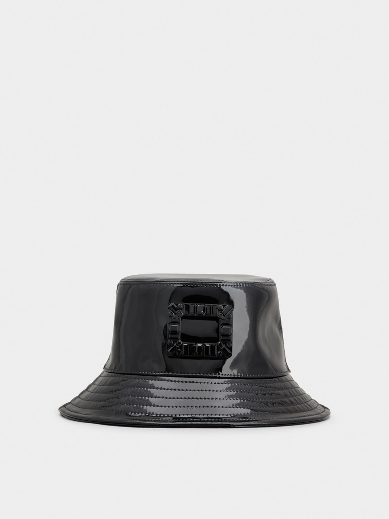 Viv' Skate Buckle Fisherman Hat in Patent Leather 1