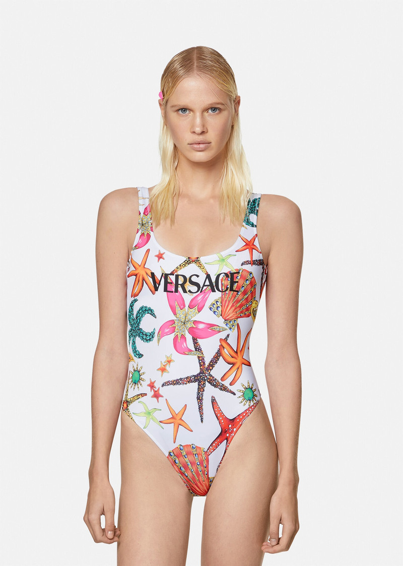 VERSACE Trésor de la Mer Print Swimsuit outlook