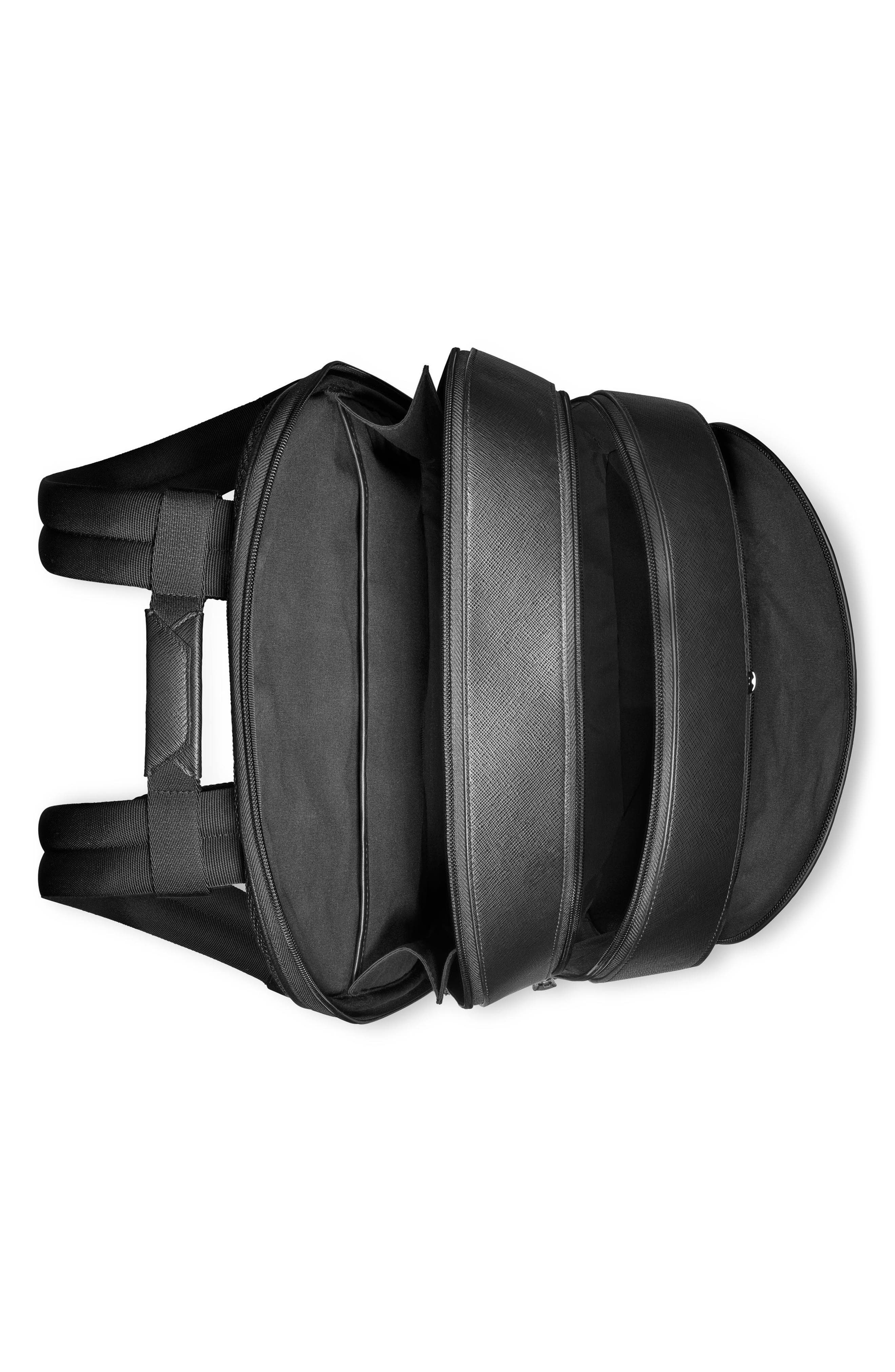 Montblanc Large Sartorial Leather Backpack in Black at Nordstrom - 4