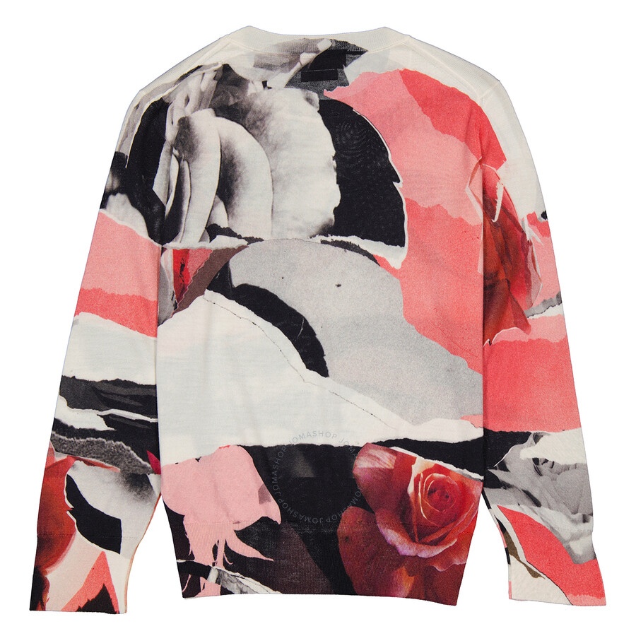 Alexander McQueen Torn Rose Long Sleeve Sweater - 2
