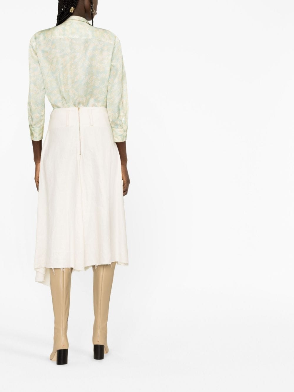 floral-print long-sleeve shirt - 4