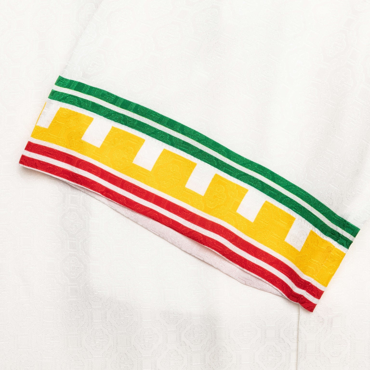 SHORT SLEEVE CUBAN COLLAR SHIRT - WHITE - 5