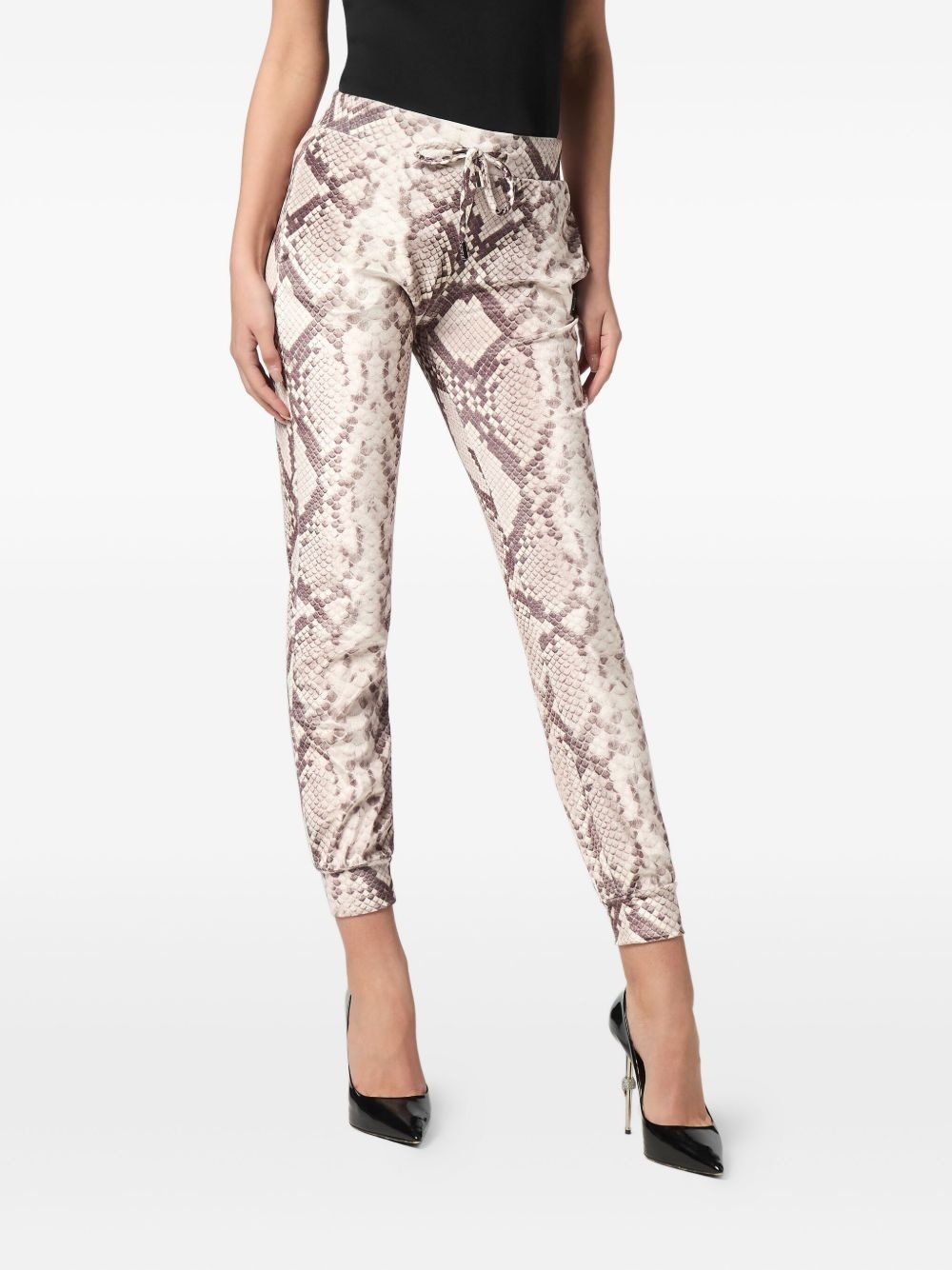 python-print drawstring trousers - 3