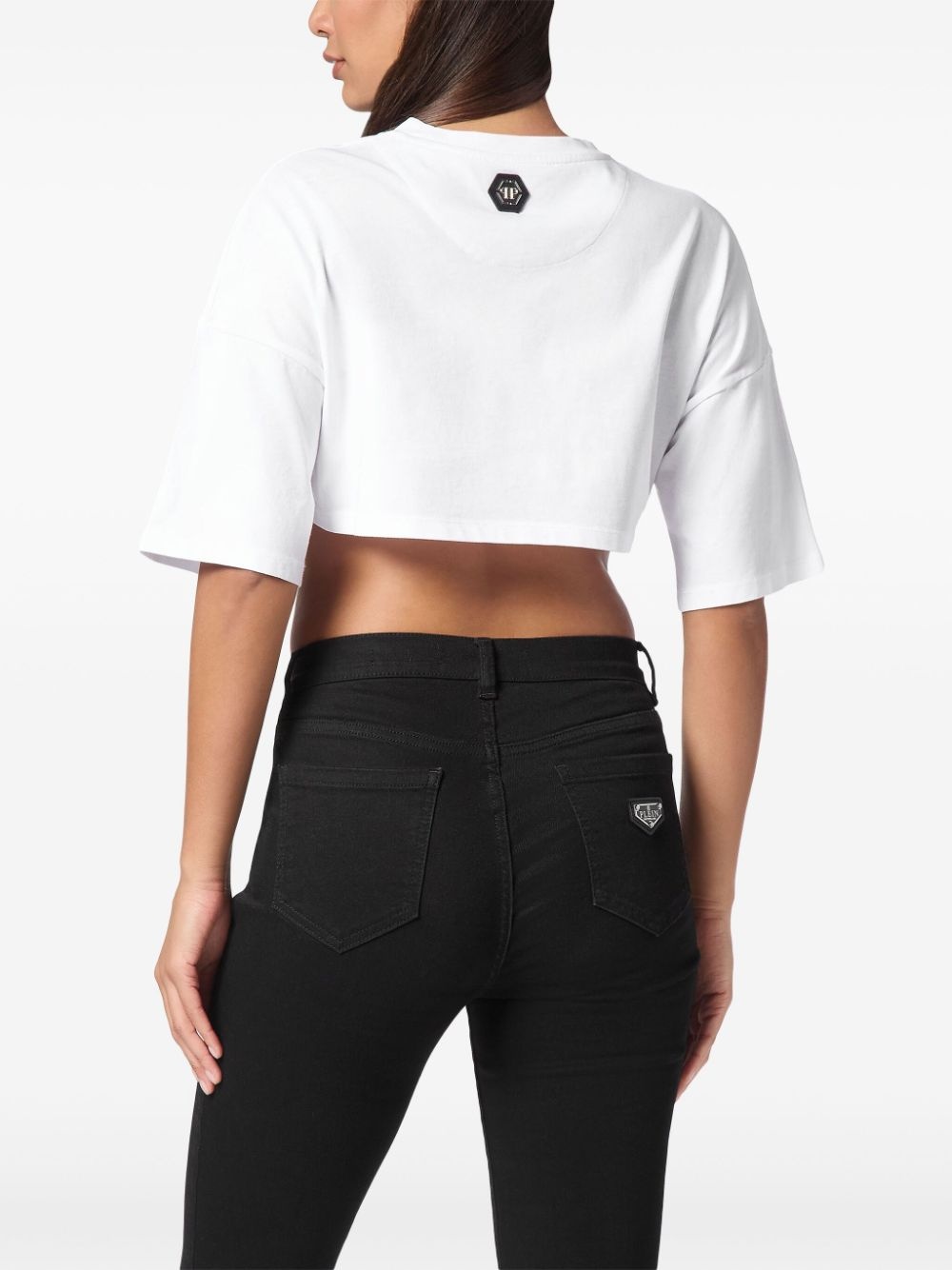 Roses cropped t-shirt - 2