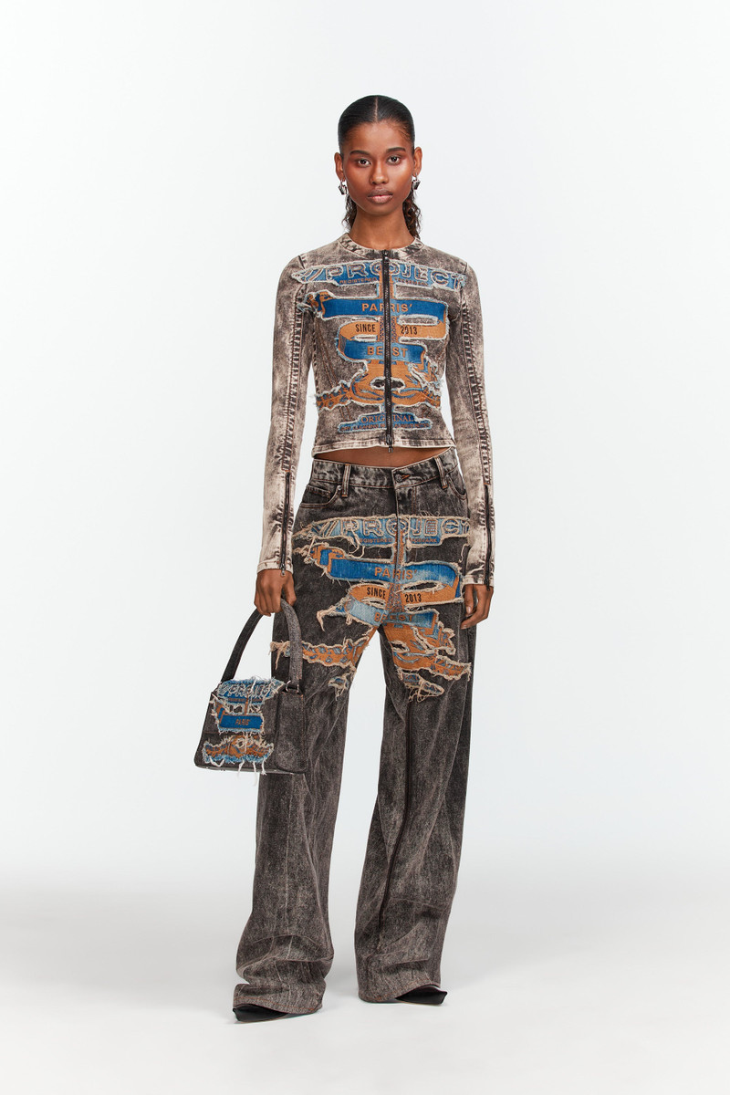 Paris' Best Patch Slim Denim Jacket 1