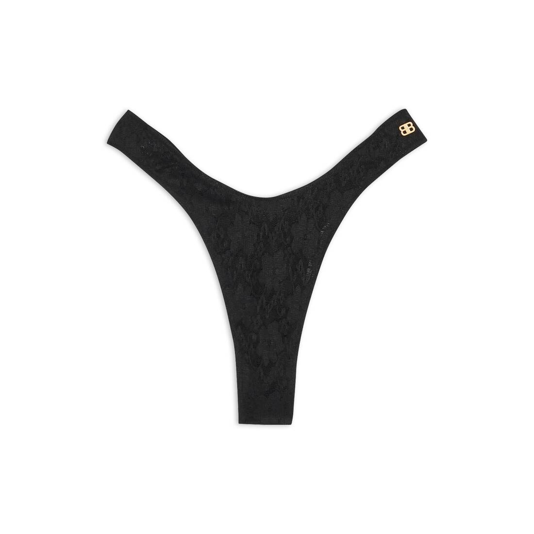 Women's V Slip in Black - 1