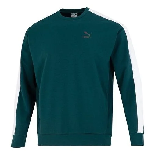 PUMA Suit Crew Neck Logo Sweatshirt 'Green' 538830-38 - 1