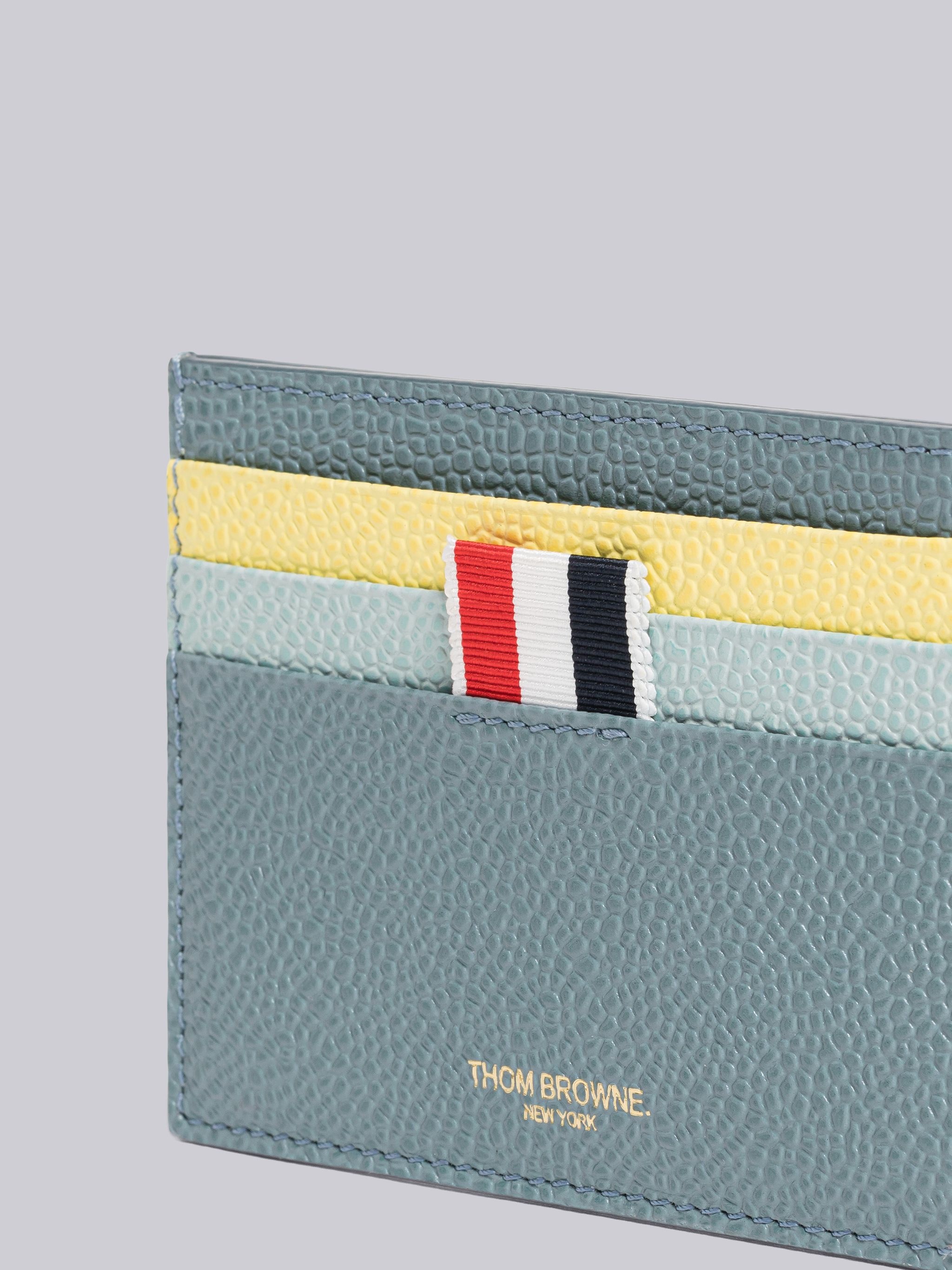 Fun-Mix Pebble Grain Leather Single Card Holder - 2
