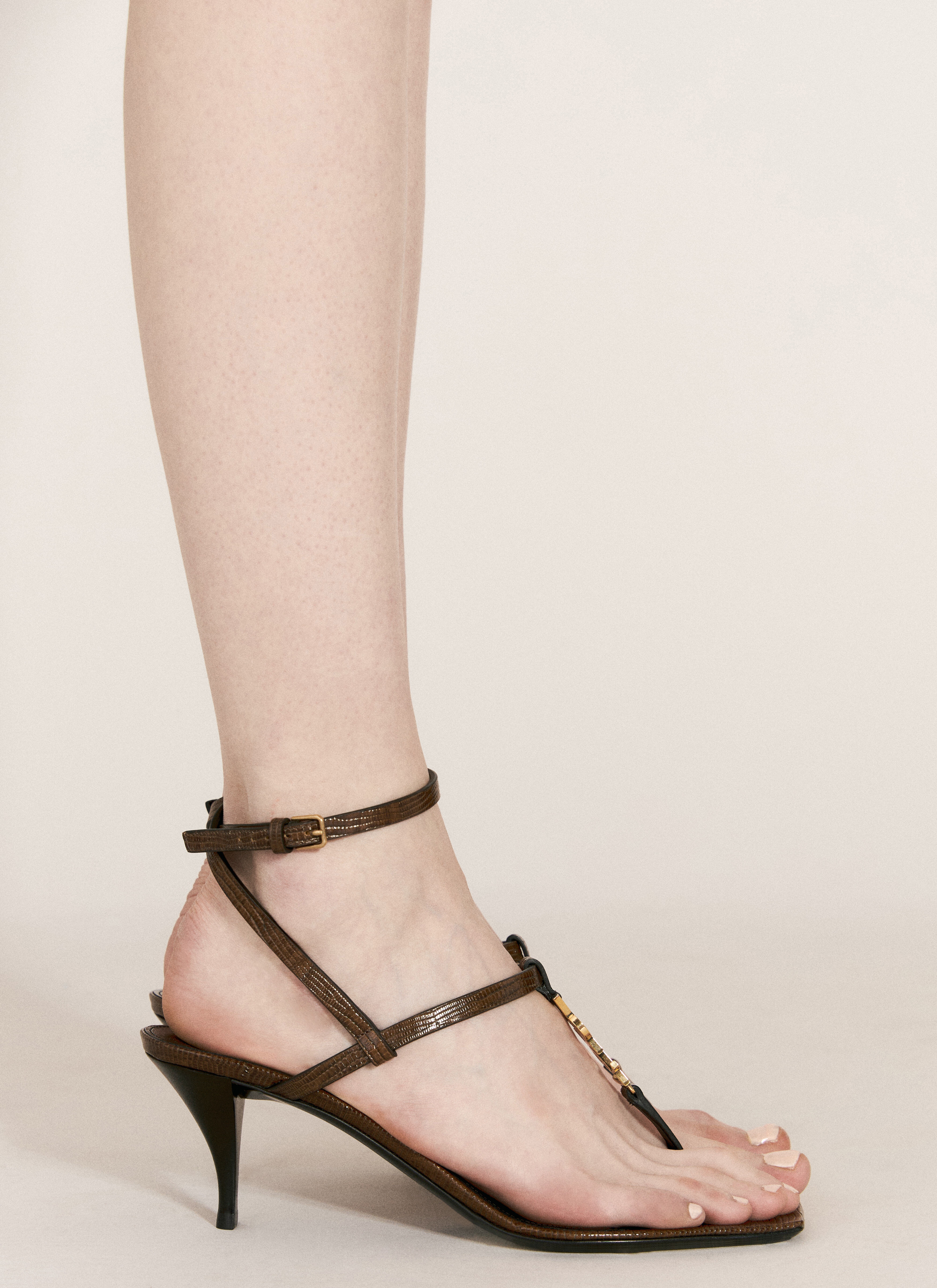 SAINT LAURENT Cassandra Heeled Sandals lncc REVERSIBLE