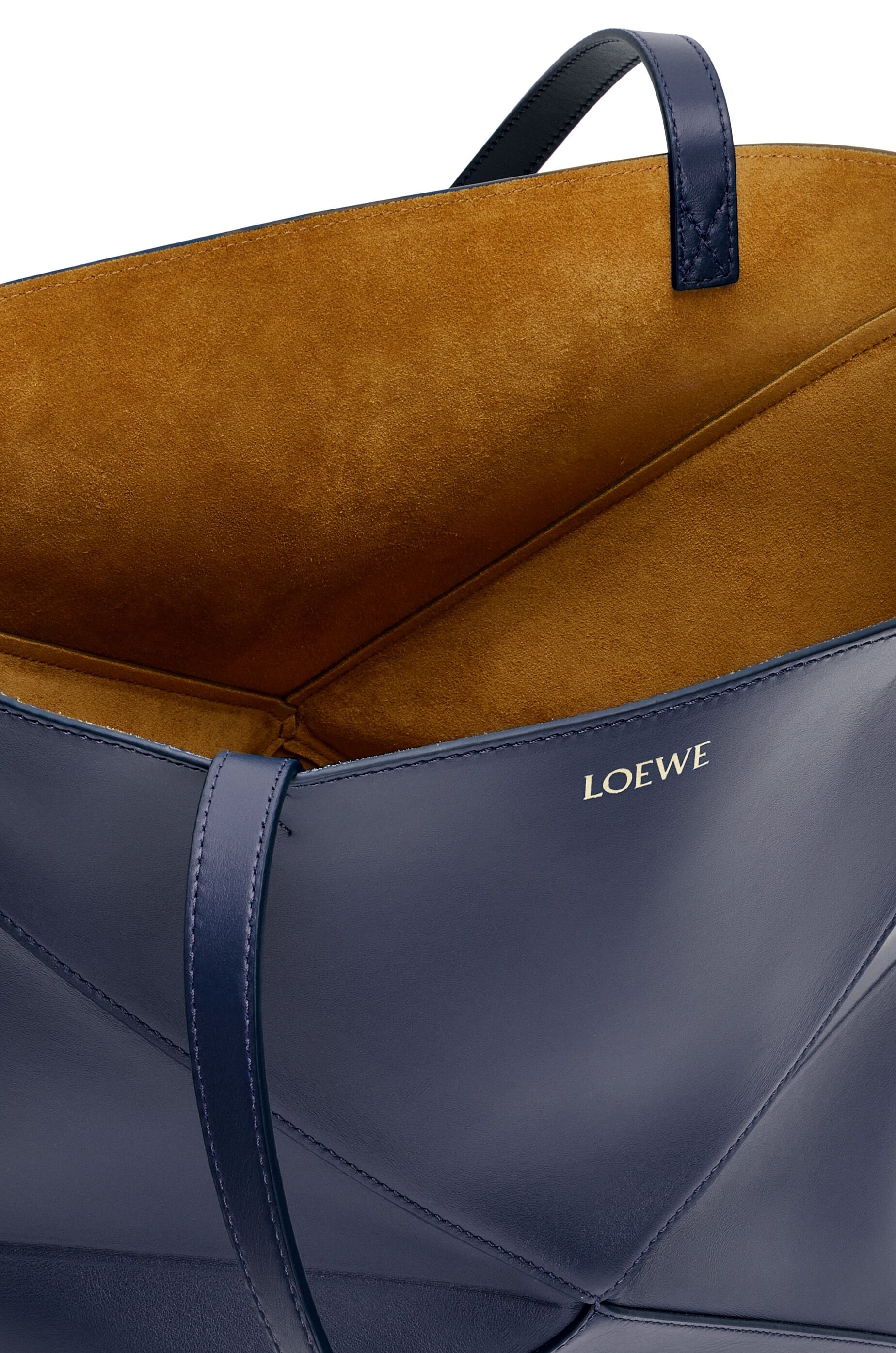 Puzzle Fold Tote in shiny calfskin - 8