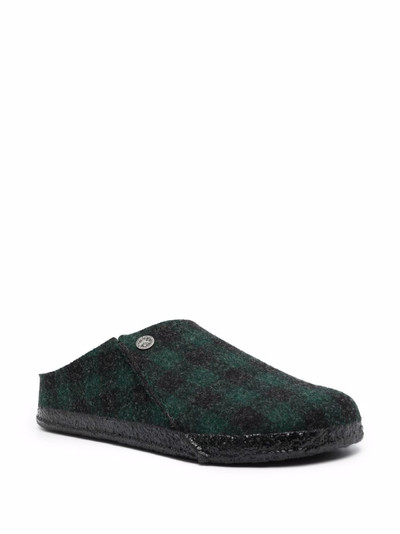 BIRKENSTOCK Zermatt wool felt plaid slippers outlook