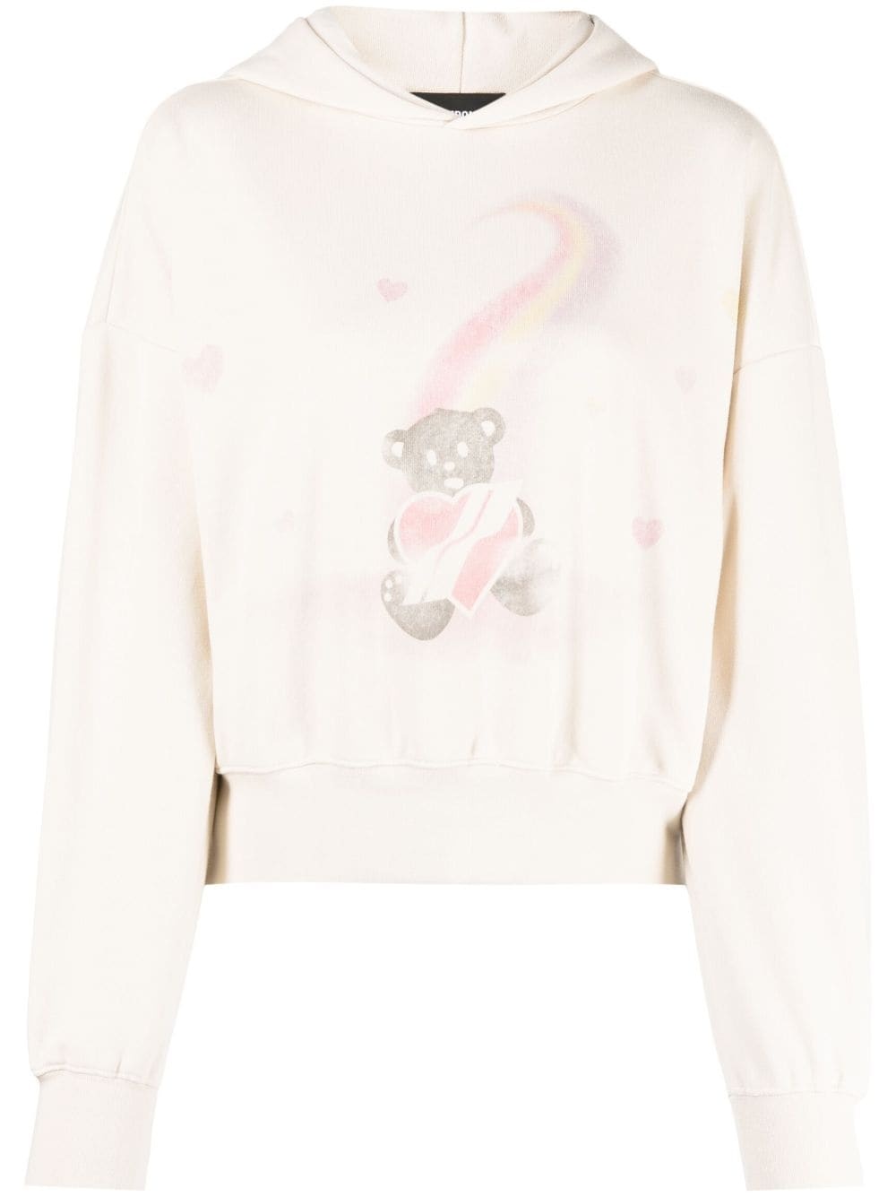 Teddy-bear print hoodie - 1