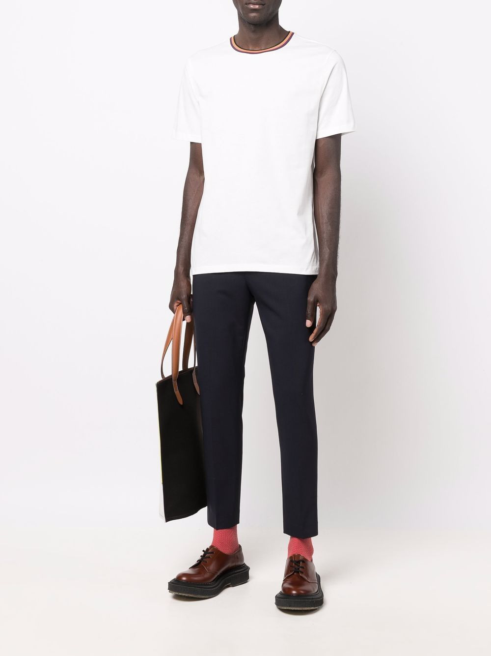 Paul Smith Men T-Shirt Stripe Rib - 4