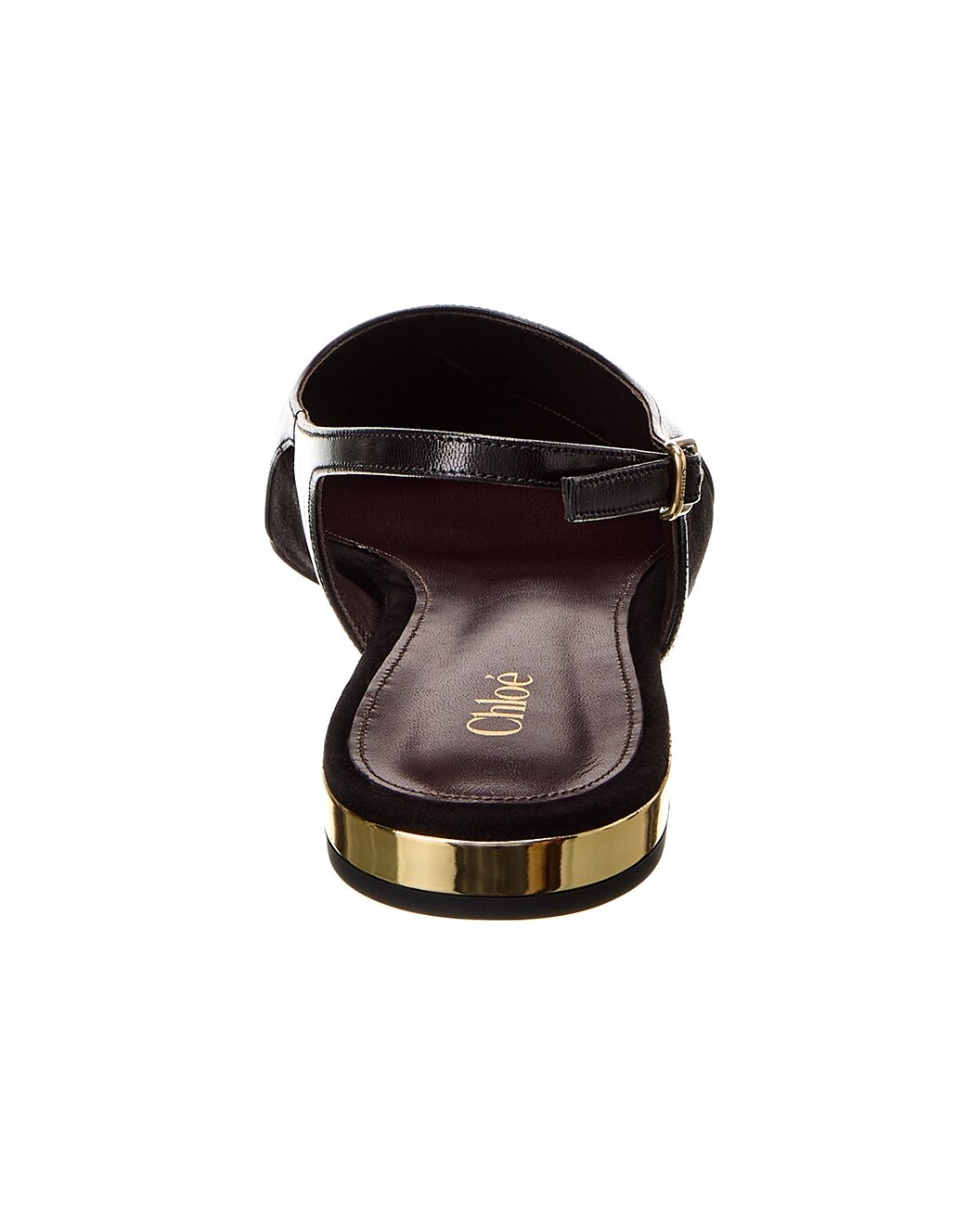 Chloé Saada Leather & Suede Slingback Flat - 3