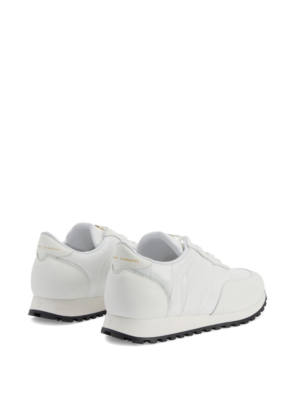 Jimi crocodile-effect leather sneakers - 3